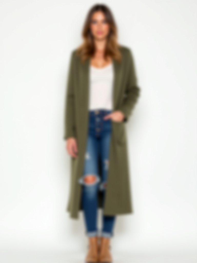 Gilet long plusieurs coloris disponibles