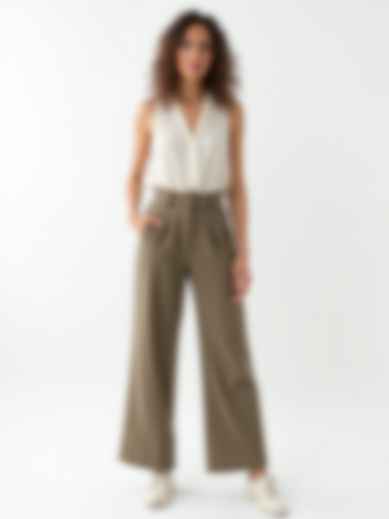 Pantalon taille haute