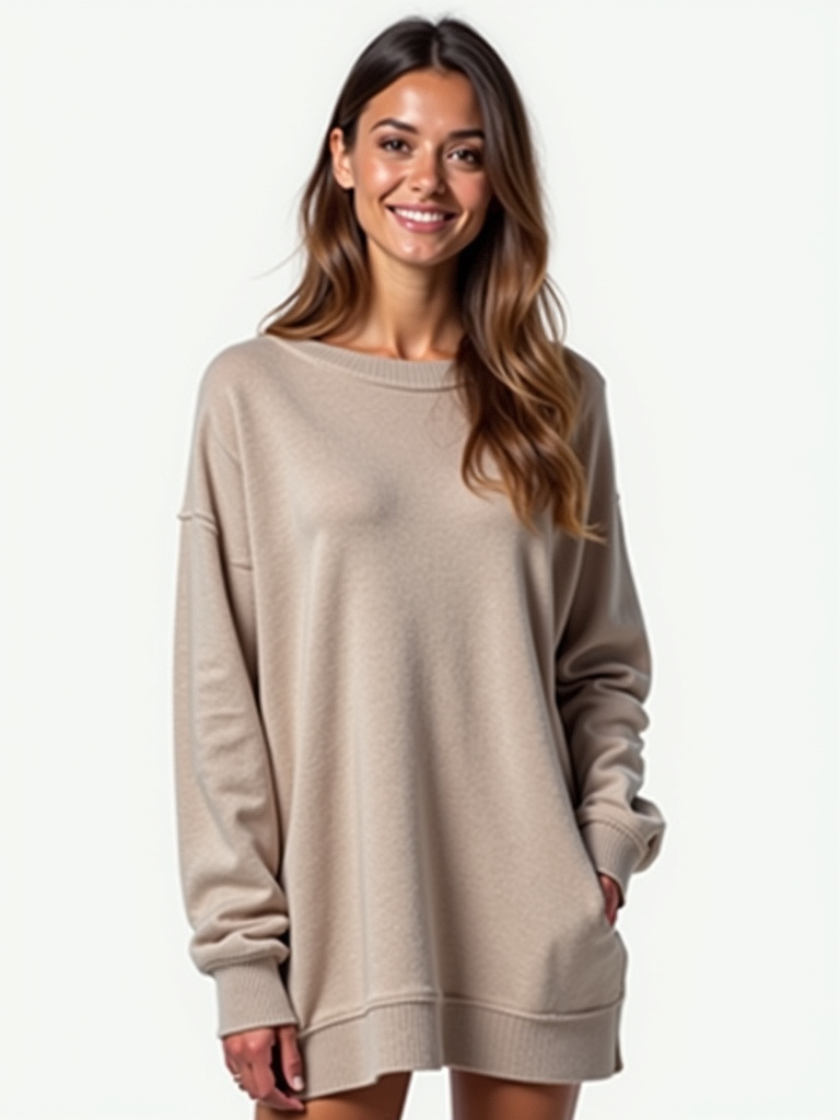 Robe pull col roulé