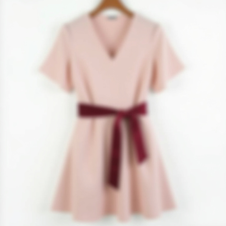 Robe chemise velours côtelé bordeaux  avec ceinture