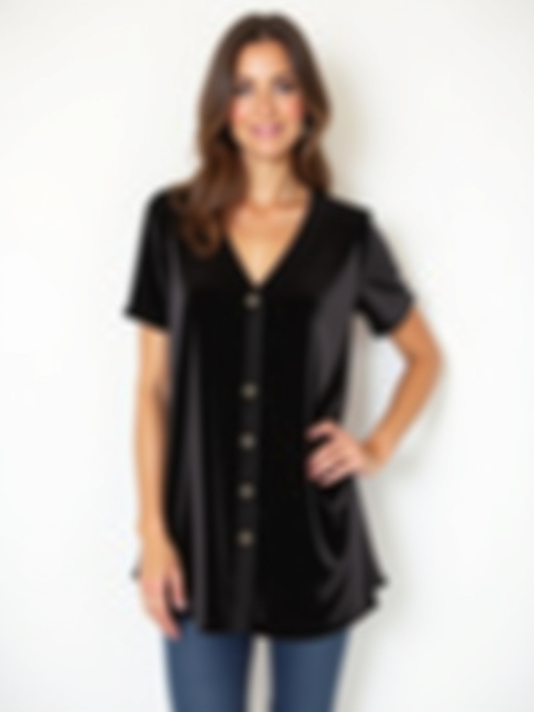 Robe chemise velours côtelé noir avec ceinture