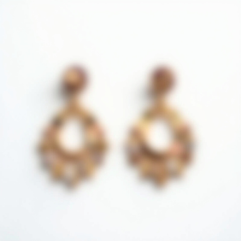 Boucles d'oreilles carrées inspiration ZA