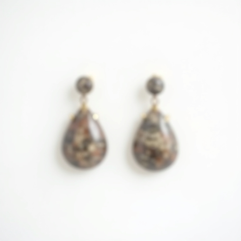 Boucles d'oreilles carrées inspiration ZA