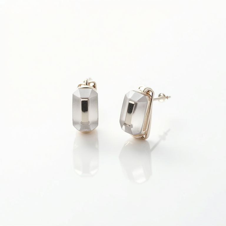 Boucles d'oreilles forme géométrique inspiration ZA