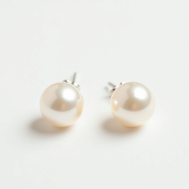 Boucles d'oreilles rondes perles inspi ZA