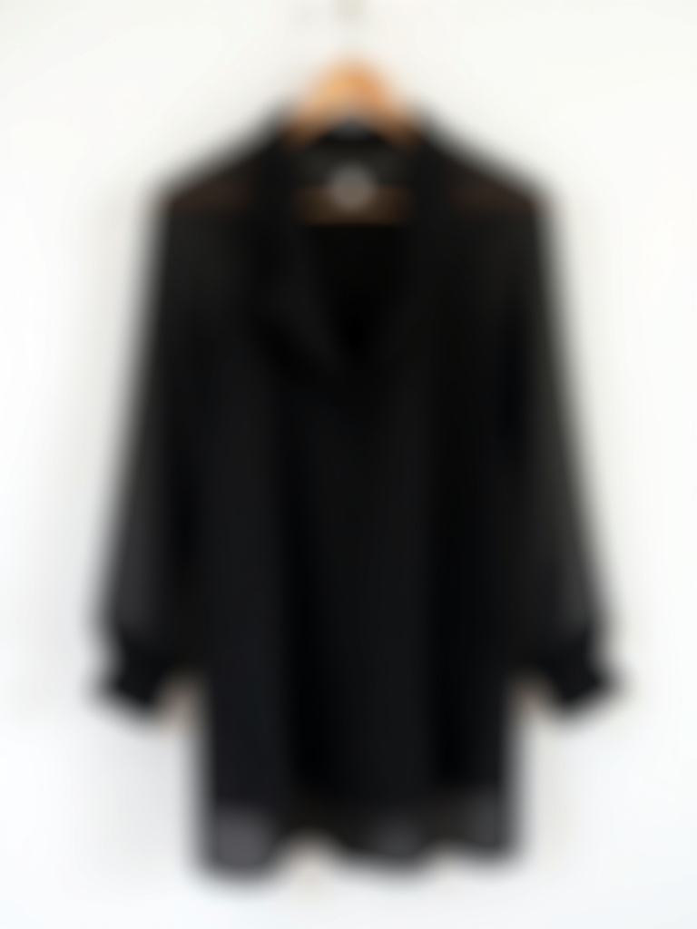 Chemise noire longue