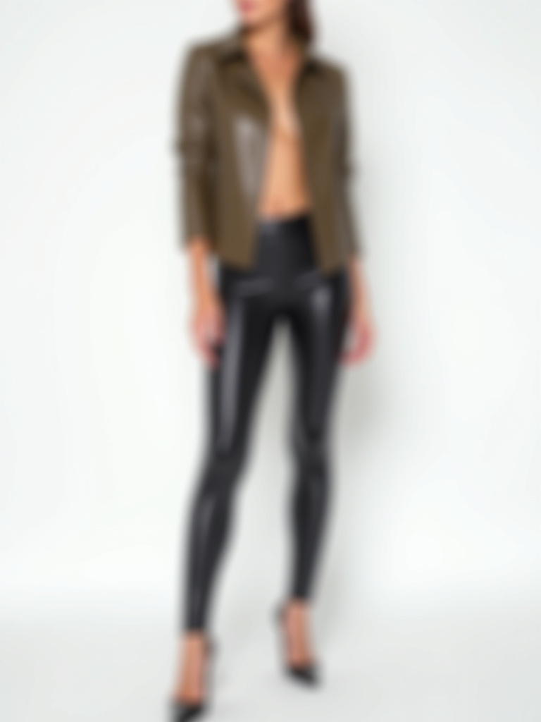Legging similicuir Taille haute