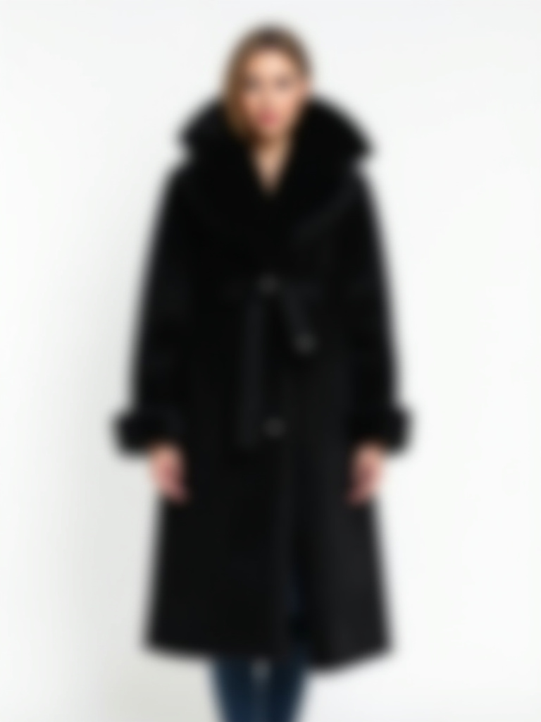 Manteau noir avec poches