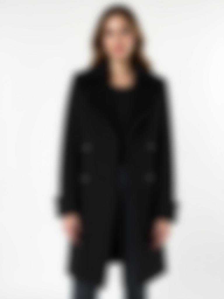 Manteau noir avec poches