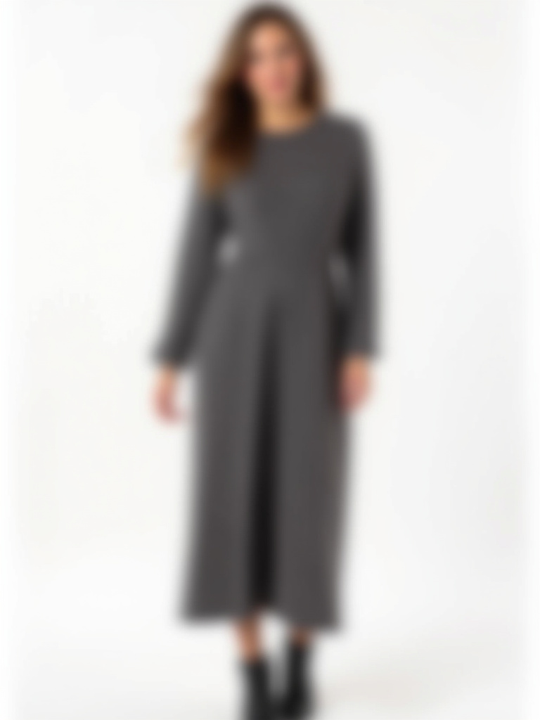Robe pull longue col roulé plusieurs coloris