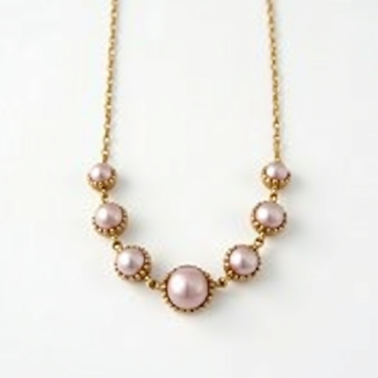 Collier fil de pêche diamant blanc rond
