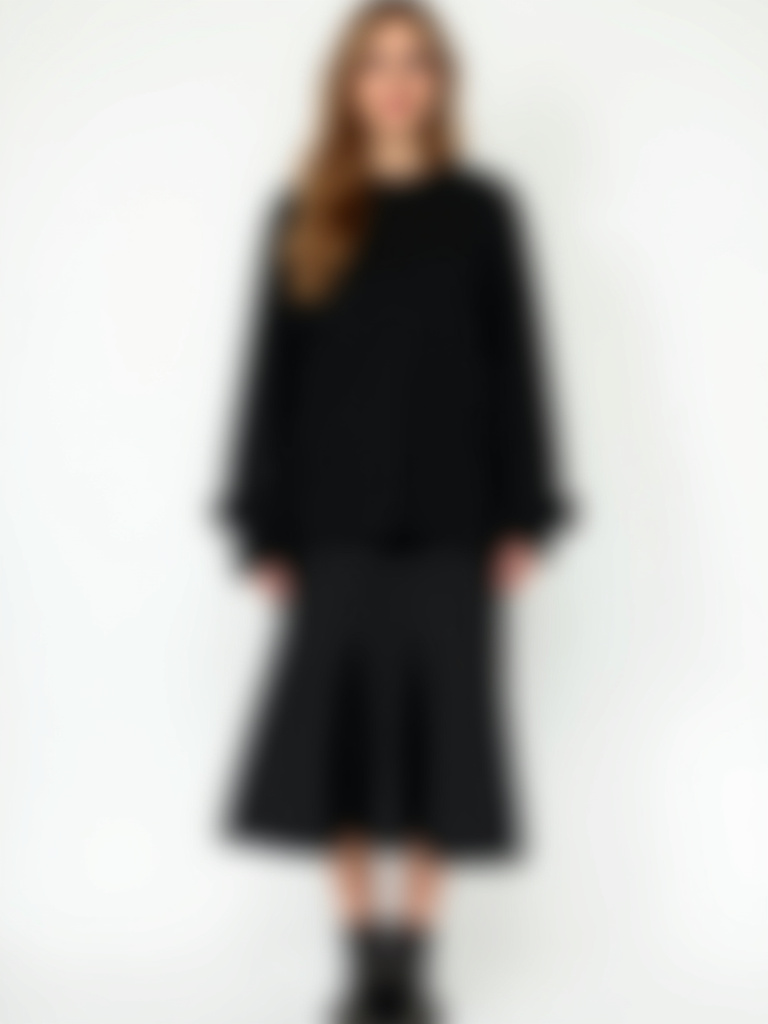 Ensemble Mastour pull et jupe couleur noire