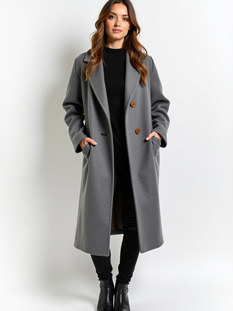 Manteau en laine Plusieurs coloris disponibles