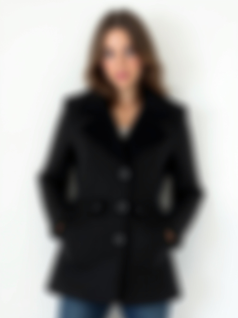 Veste d'hiver avec boutons Plusieurs coloris disponibles