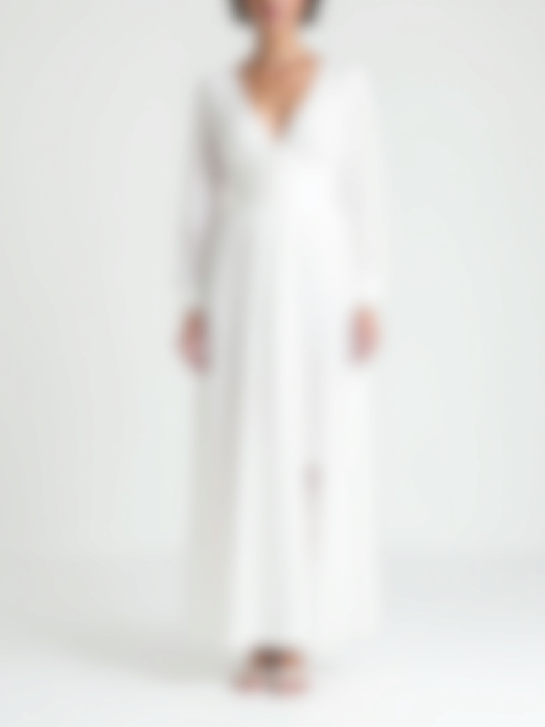 Robe longue manches longues rond 15€ au lieu de 25€