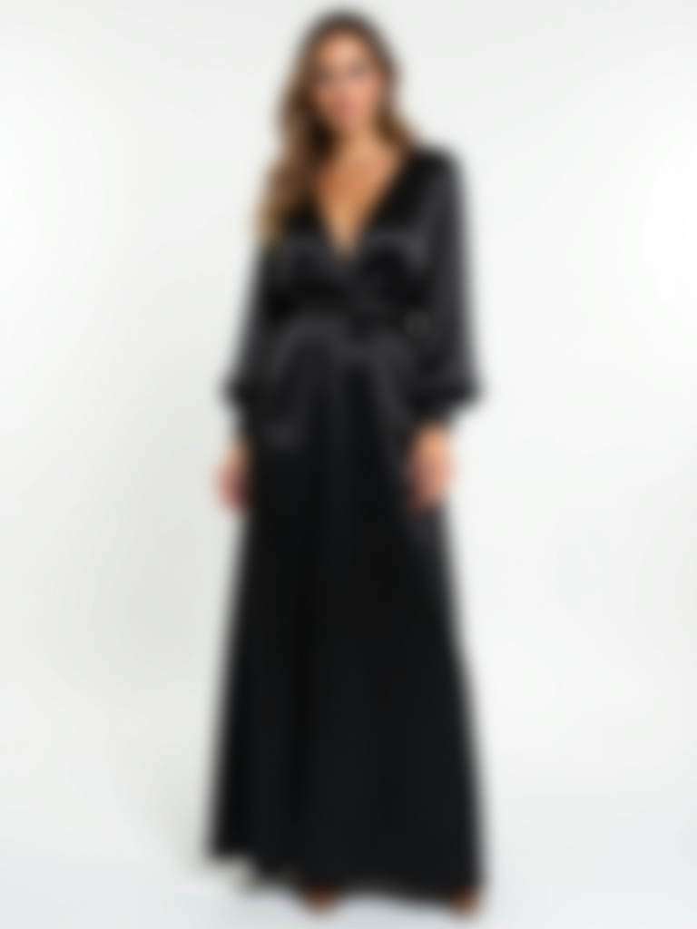 Robe longues satin manches longues plusieurs coloris disponibles 15€ au lieu de 25€