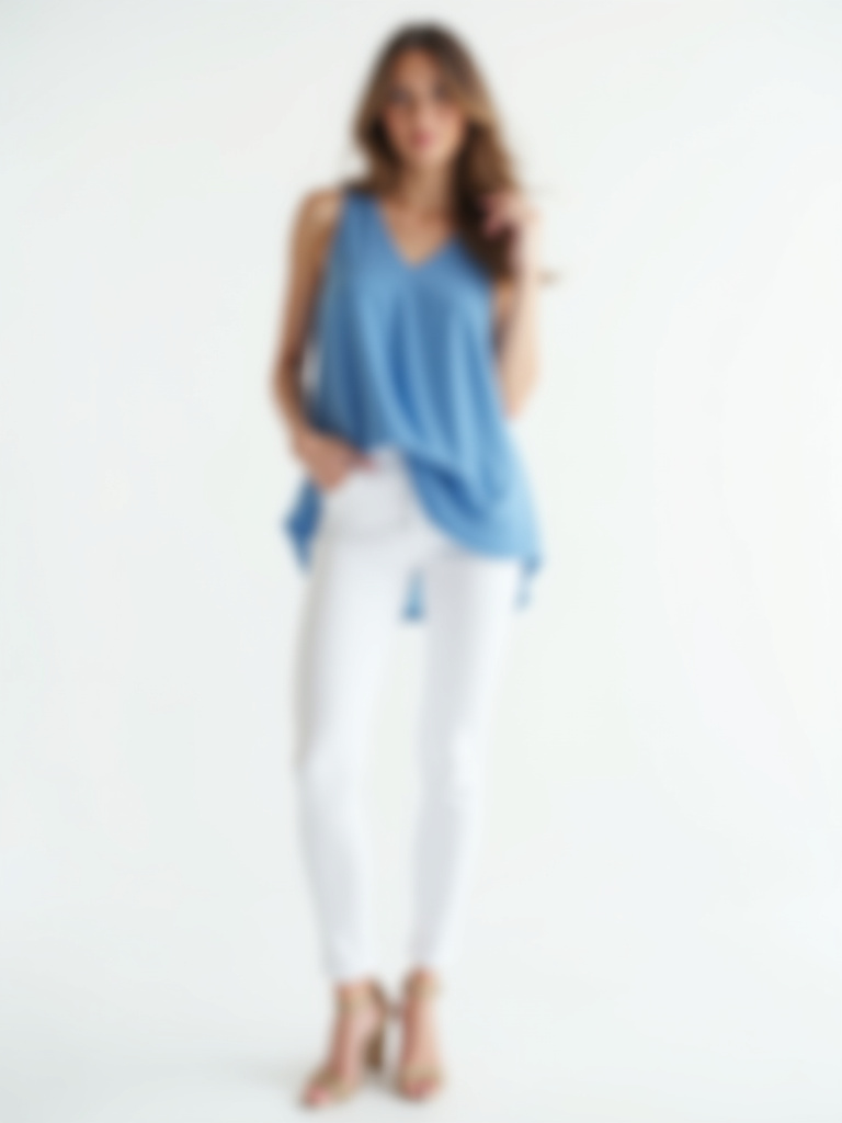 Top bleu à pois 10€ au lieu de 19 €